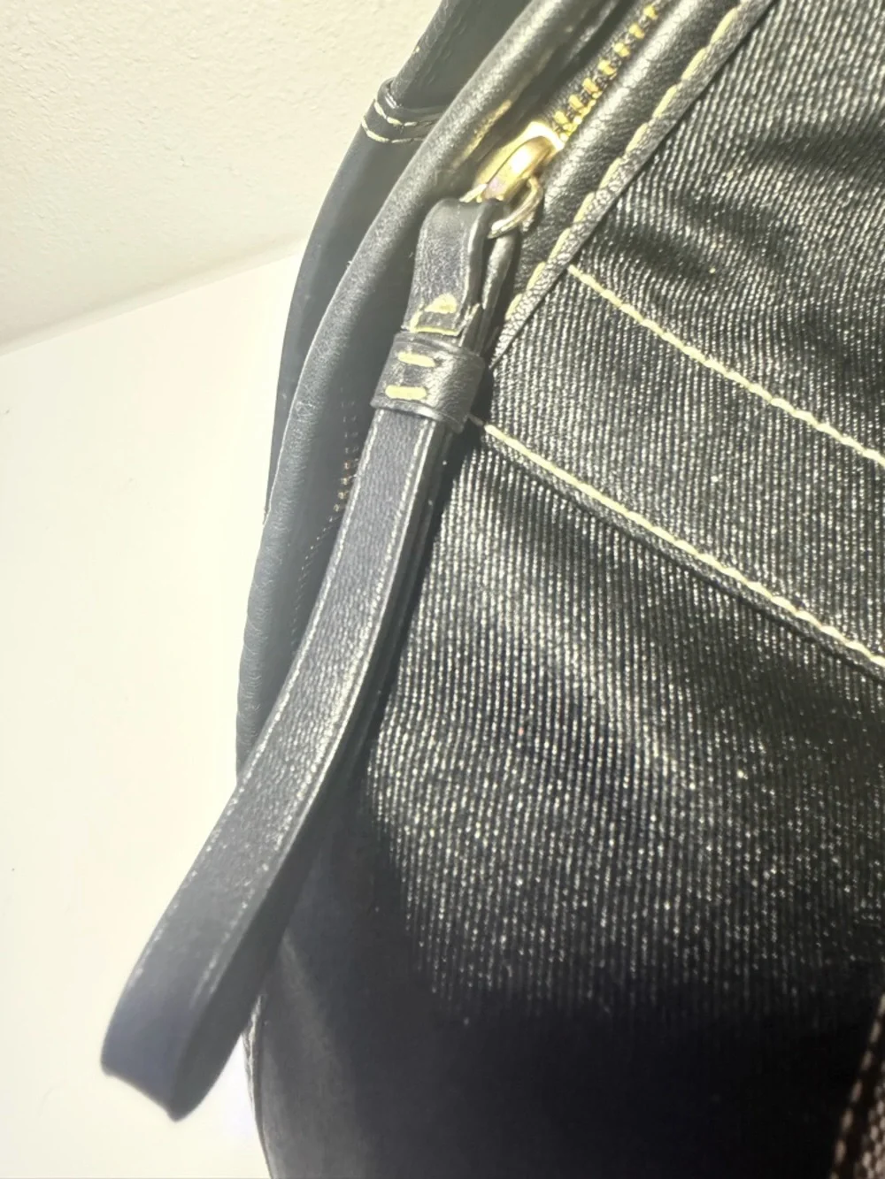 Coach Black and Gray Signature Canvas Shoulder Bag - Picture 14 of 14